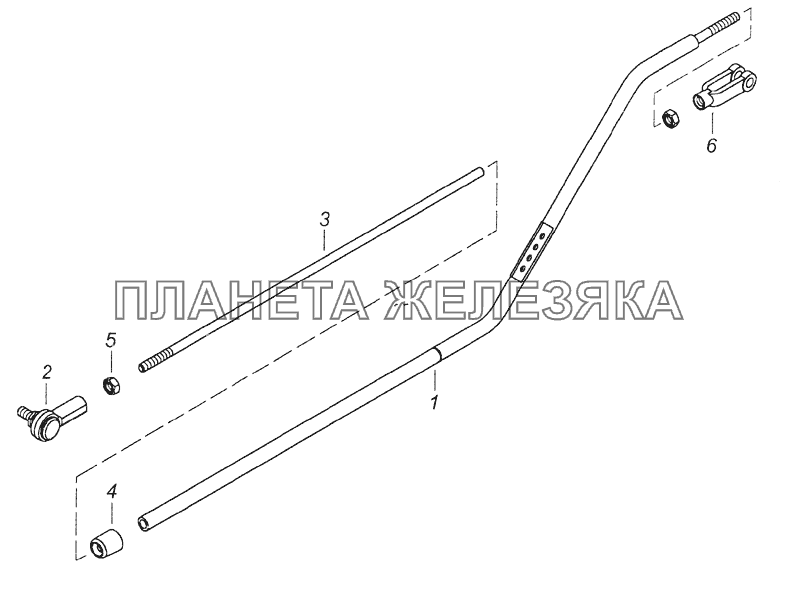 6520-1108040 Толкатель КамАЗ-6520 (Euro-2, 3)